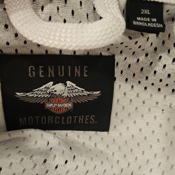 Harley-Davidson White and Black Bomber Jacket - Picture 5 of 7